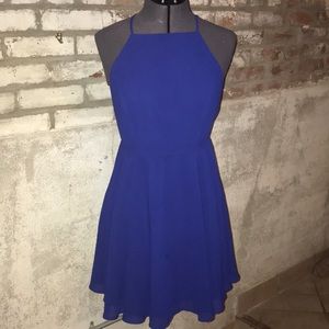 silence + noise skater dress - Royal Blue